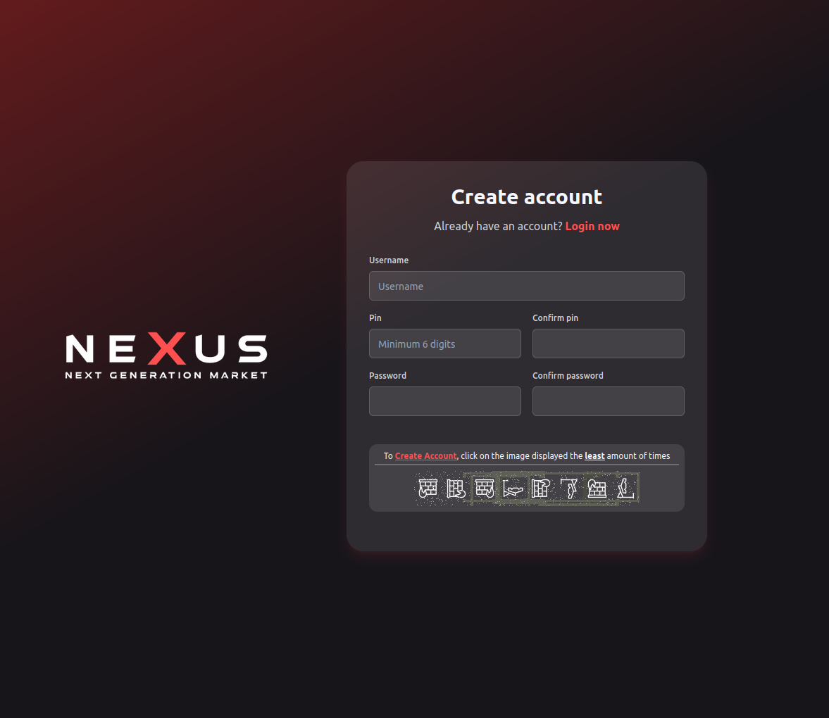 Nexus Market Registration - Create Account Securely